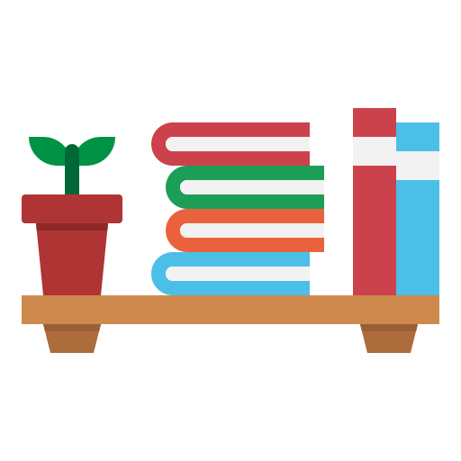 Книжная полка бесплатно иконка