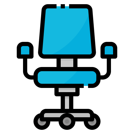 Chair Generic Outline Color icon