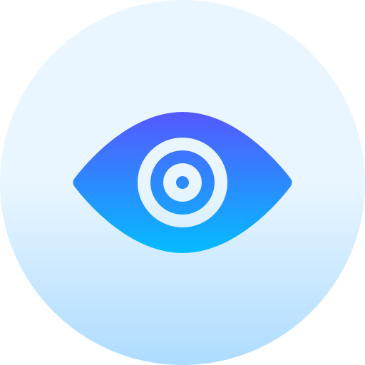 Eye Basic Gradient Circular icon