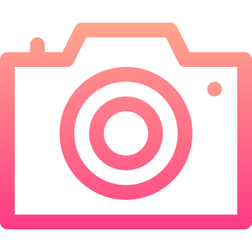 Camera Basic Gradient Lineal color icon