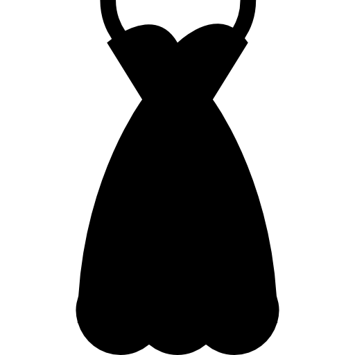 Sexy female dress black shape picture