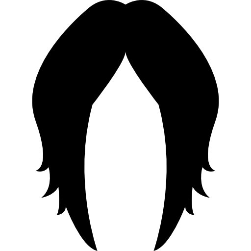 peluca de peinado femenino icono gratis