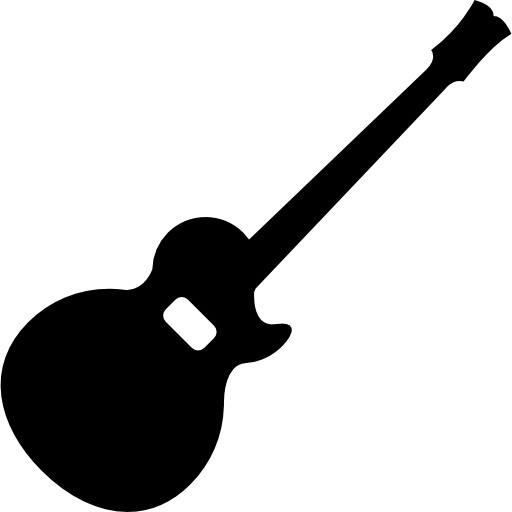 silhouette de guitare acoustique Icône gratuit