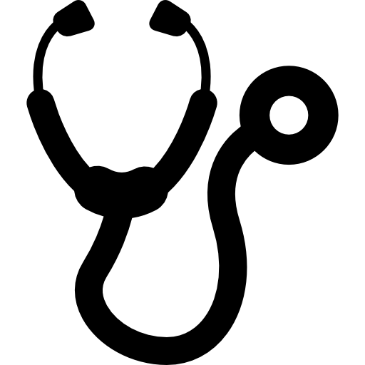 Medical stethoscope variant free icon
