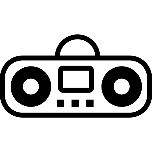 cartoon boombox