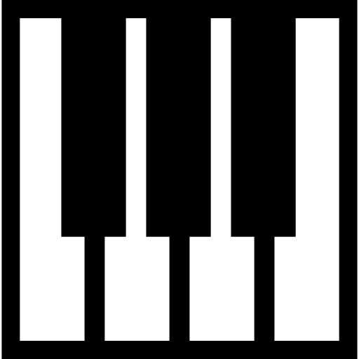 피아노 건반 부분 무료 아이콘