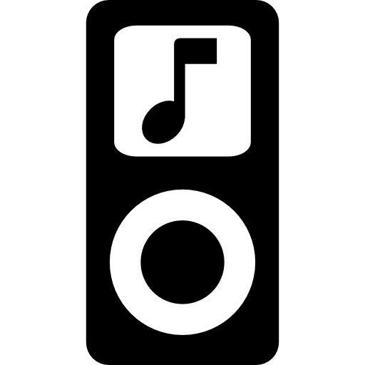 Apple Ipod With Musical Note Symbol Free Music Icons