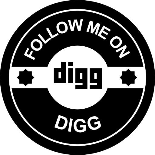 Follow me on Digg social badge free icon