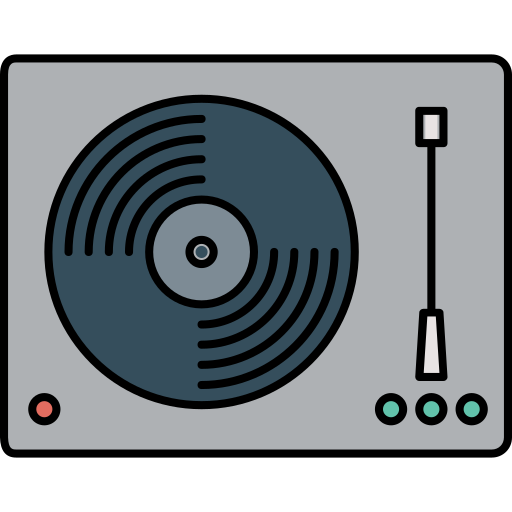 Turntable free icon