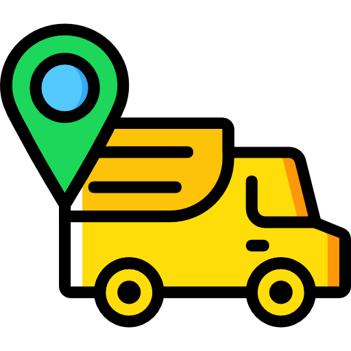 Delivery truck Basic Miscellany Yellow icon