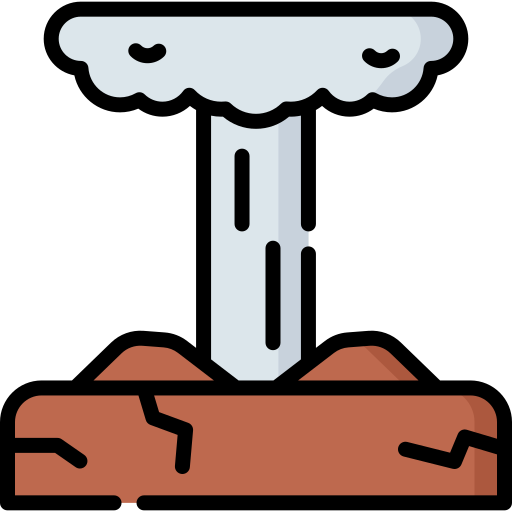 Atomic bomb Special Lineal color icon