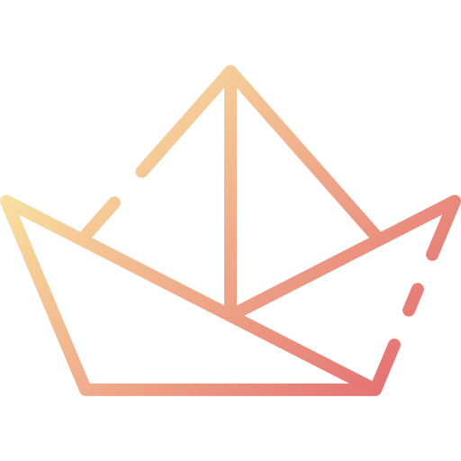 avión de origami icono gratis