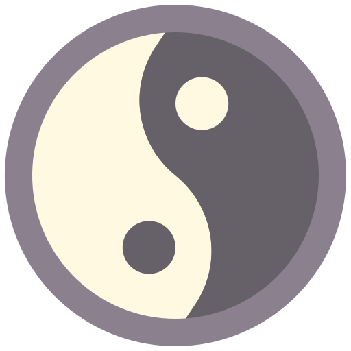 yin yang icono gratis