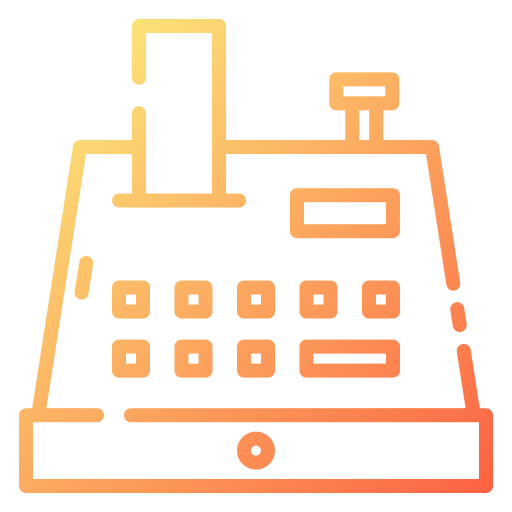 caja registradora icono gratis