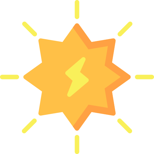 energía solar icono gratis