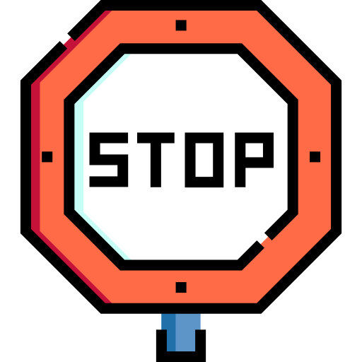 señal de stop icono gratis