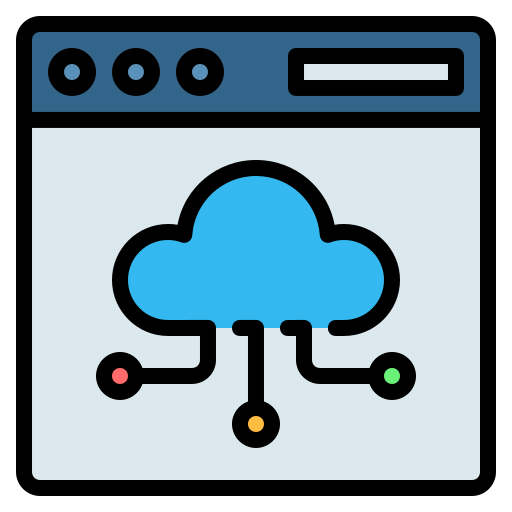 computación en la nube icono gratis