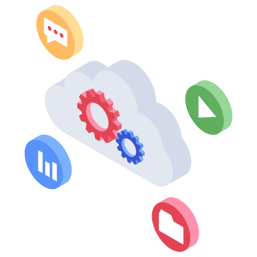 configuraciones en la nube icono gratis