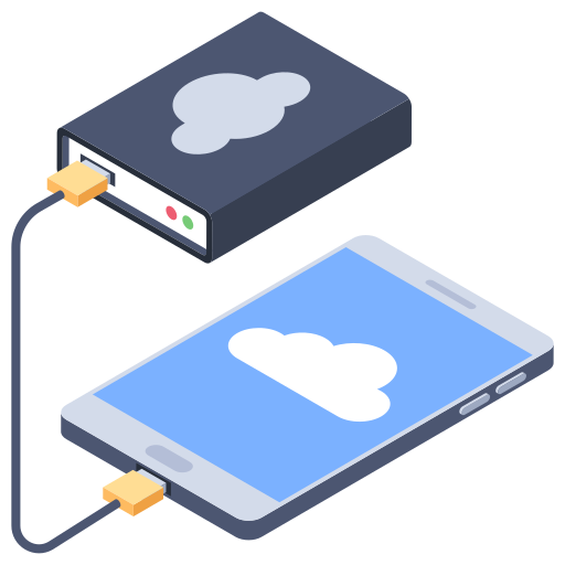 almacenamiento en la nube icono gratis