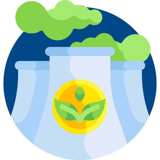 fábrica ecológica icono gratis