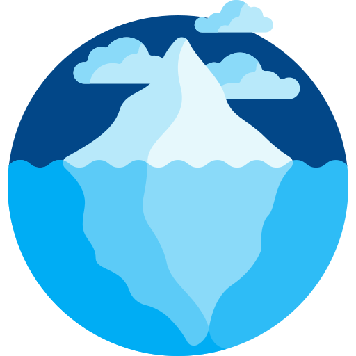 Iceberg Detailed Flat Circular Flat icon