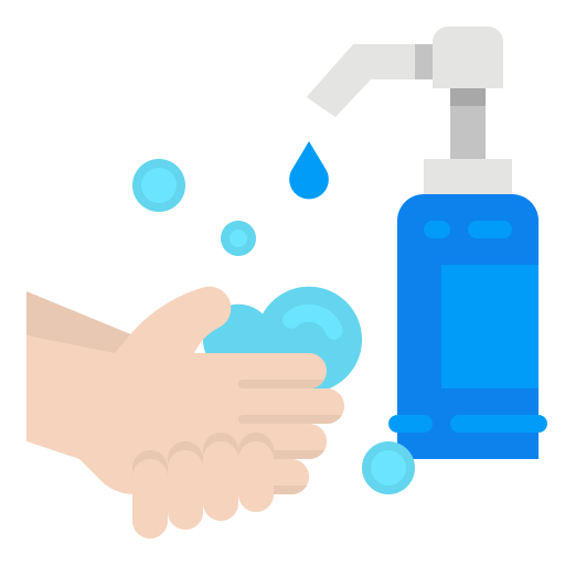 Hand wash free icon