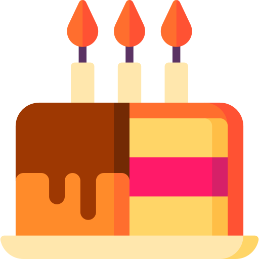 pastel de cumpleaños icono gratis