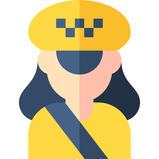 conductor de taxi icono gratis