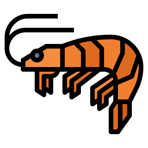 camarón icono gratis