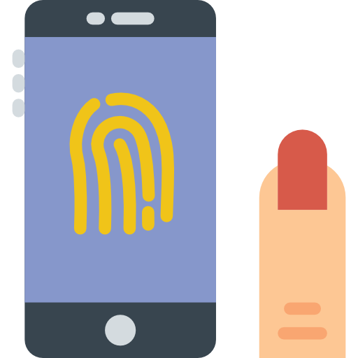 huella dactilar icono gratis