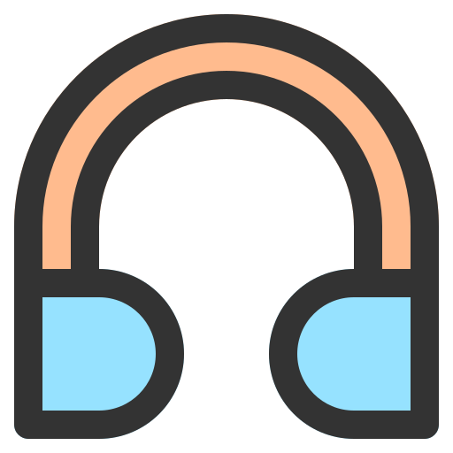 Headphone Generic Outline Color icon