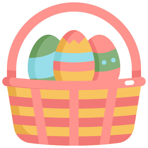 huevo de pascua icono gratis