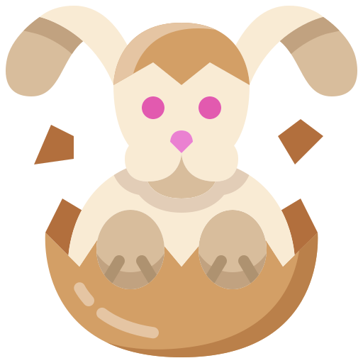 conejo de pascua icono gratis