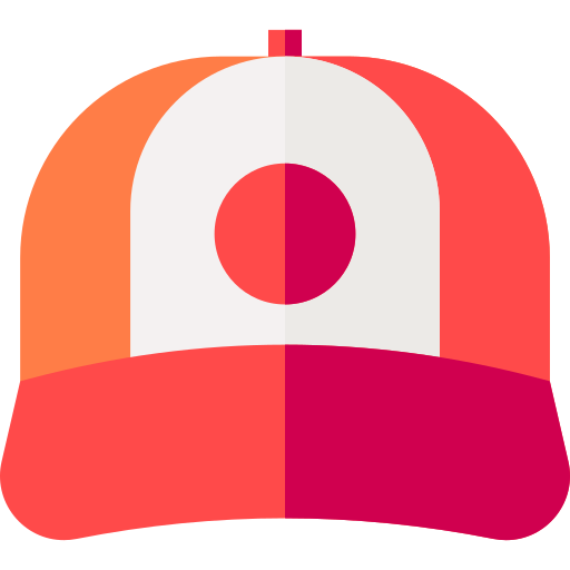 Baseball Cap Basic Straight Flat Icon