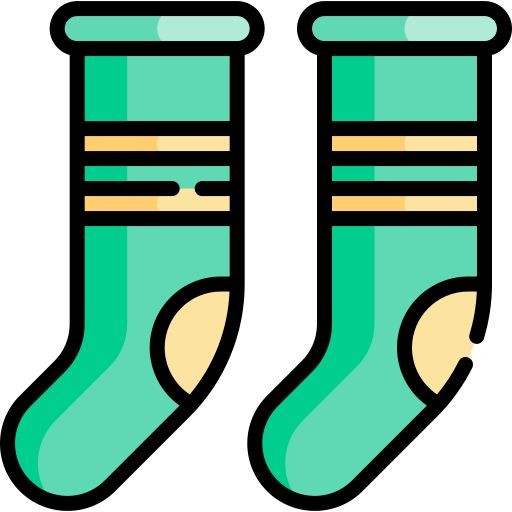 Socks Kawaii Lineal color icon