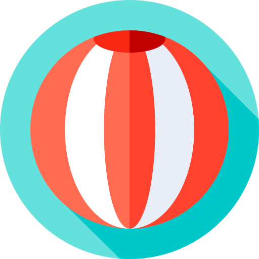 Beach ball Flat Circular Flat icon