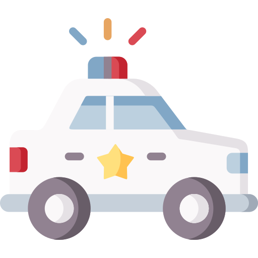 coche de policía icono gratis