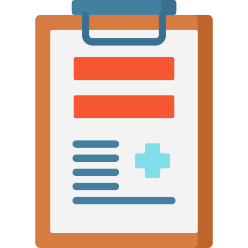 informe médico icono gratis