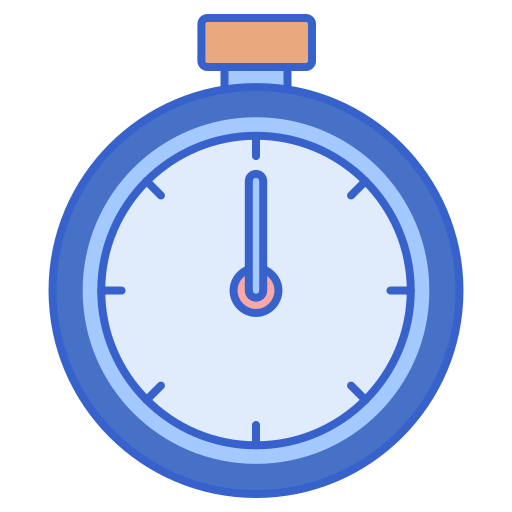 Stopwatch Flaticons Lineal Color icon