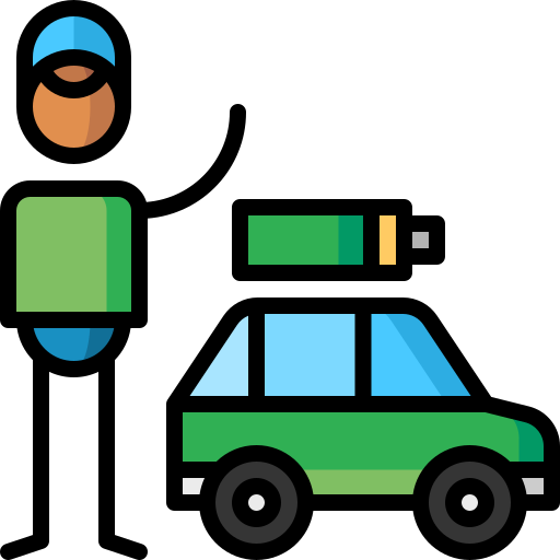 Электромобиль бесплатно иконка