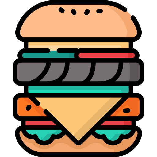 hamburguesa doble icono gratis