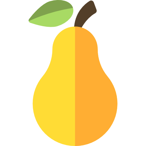 Pear Basic Rounded Flat icon