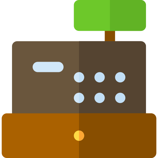 caja registradora icono gratis