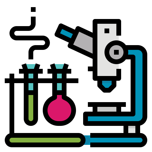 Icono De Laboratorio Nhor Phai Lineal Color