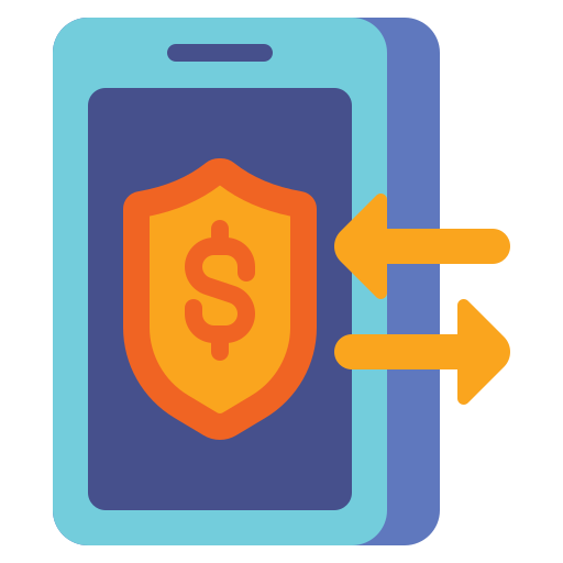 transferencia en línea icono gratis
