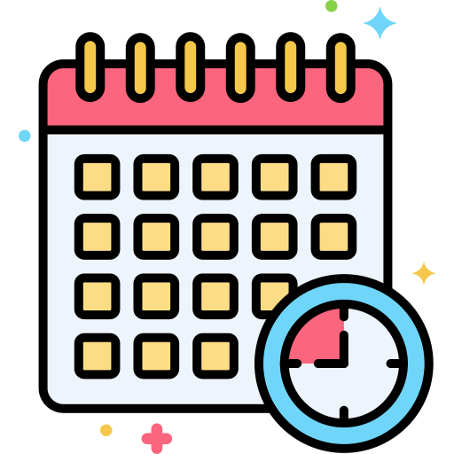 Deadline Flaticons Lineal Color icon