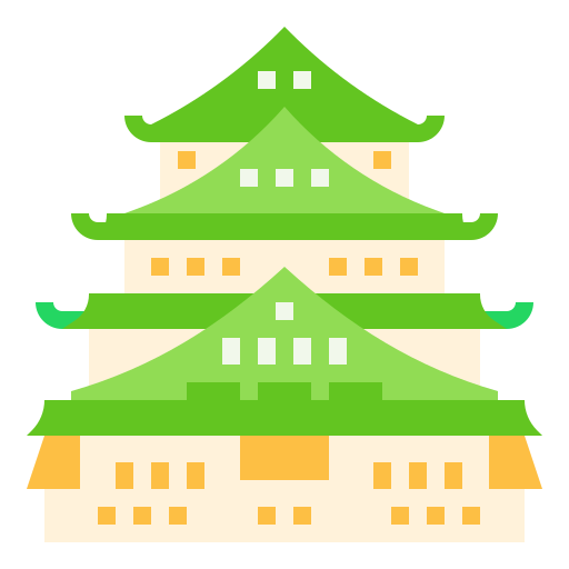 castillo de osaka icono gratis