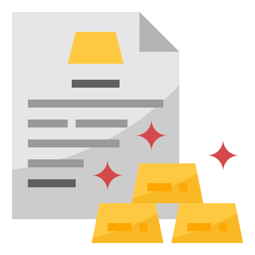 boleto de oro icono gratis