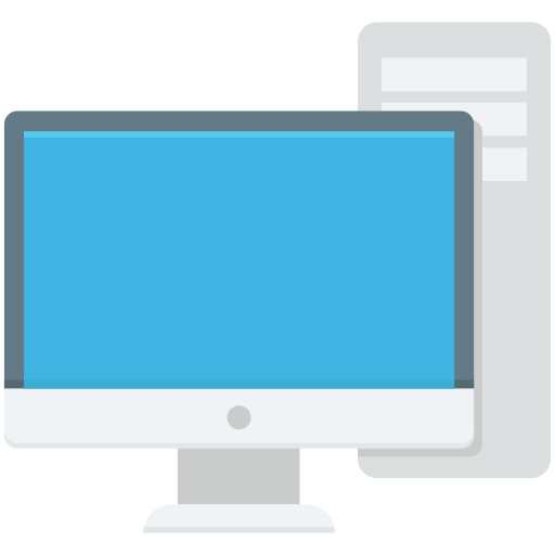 Desktop computer free icon