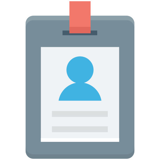 tarjeta de identificación icono gratis